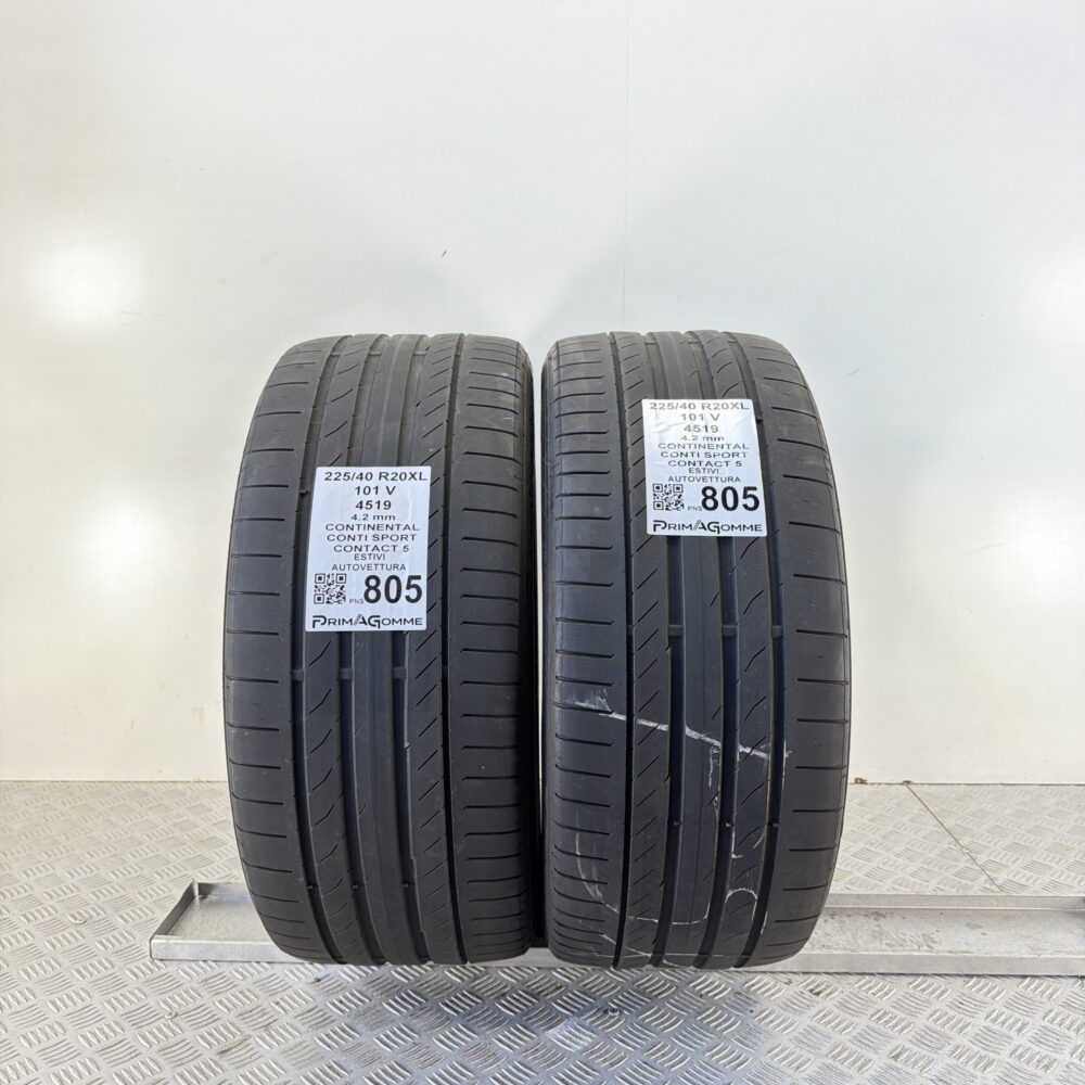 Pneumatici Usati 225 40 R20 XL 101V Continental ContiSportContact 5 Estive | Gomme Usate | PrimaGomme.it Pneumatici Usati 225 40 R20 XL 101V Continental ContiSportContact 5 Estive