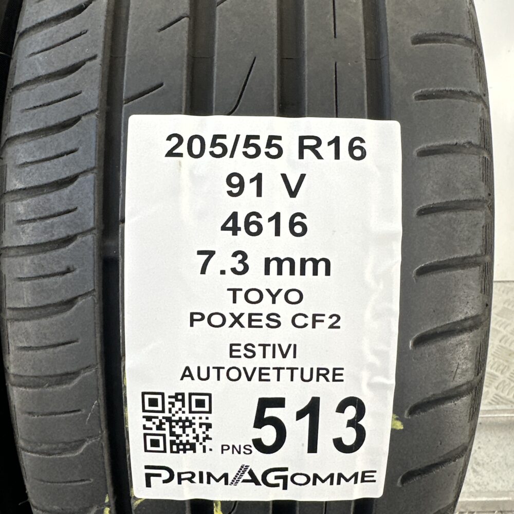 Pneumatici Usati 205 55 R16 91V Toyo POXES CF2 100% Estive | Gomme Usate | PrimaGomme.it Pneumatici usati 205 55 R16 Toyo POXES CF2 - foto 2
