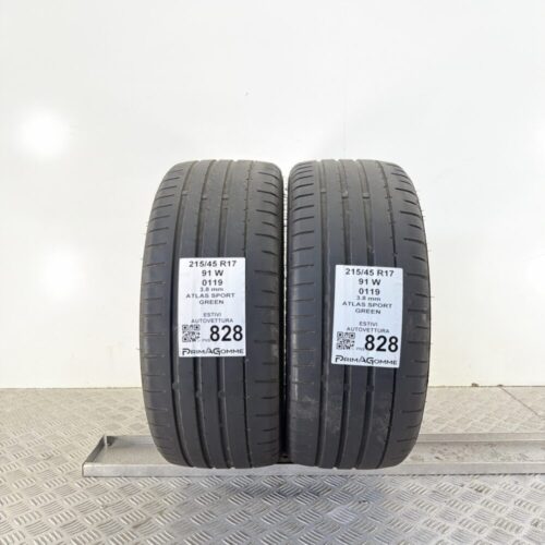 Pneumatici Usati 215 45 R17 91W Atlas Sport Green Estive