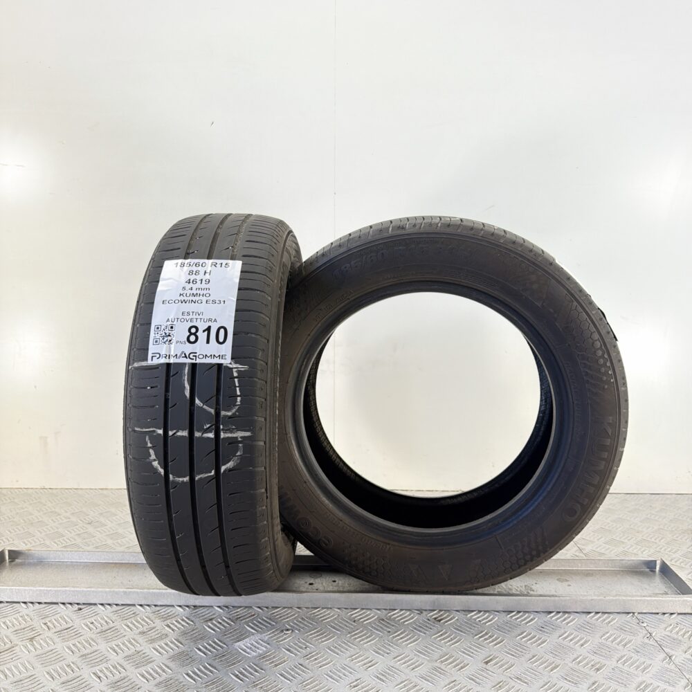 Pneumatici Usati 185 60 R15 88H Kumho Ecowing ES31 77% Estive | Gomme Usate | PrimaGomme.it Pneumatici Usati 185 60 R15 88H Kumho Ecowing ES31 77% Estive - immagine 4