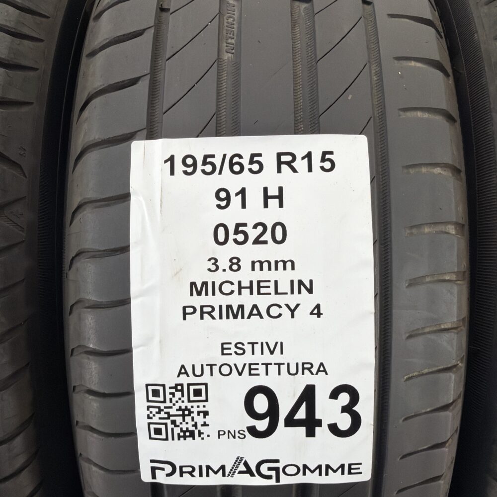 Pneumatici Usati 195 65 R15 91H Michelin Primacy 4 Estive | Gomme Usate | PrimaGomme.it Pneumatici Usati 195 65 R15 91H Michelin Primacy 4 Estive - immagine 3