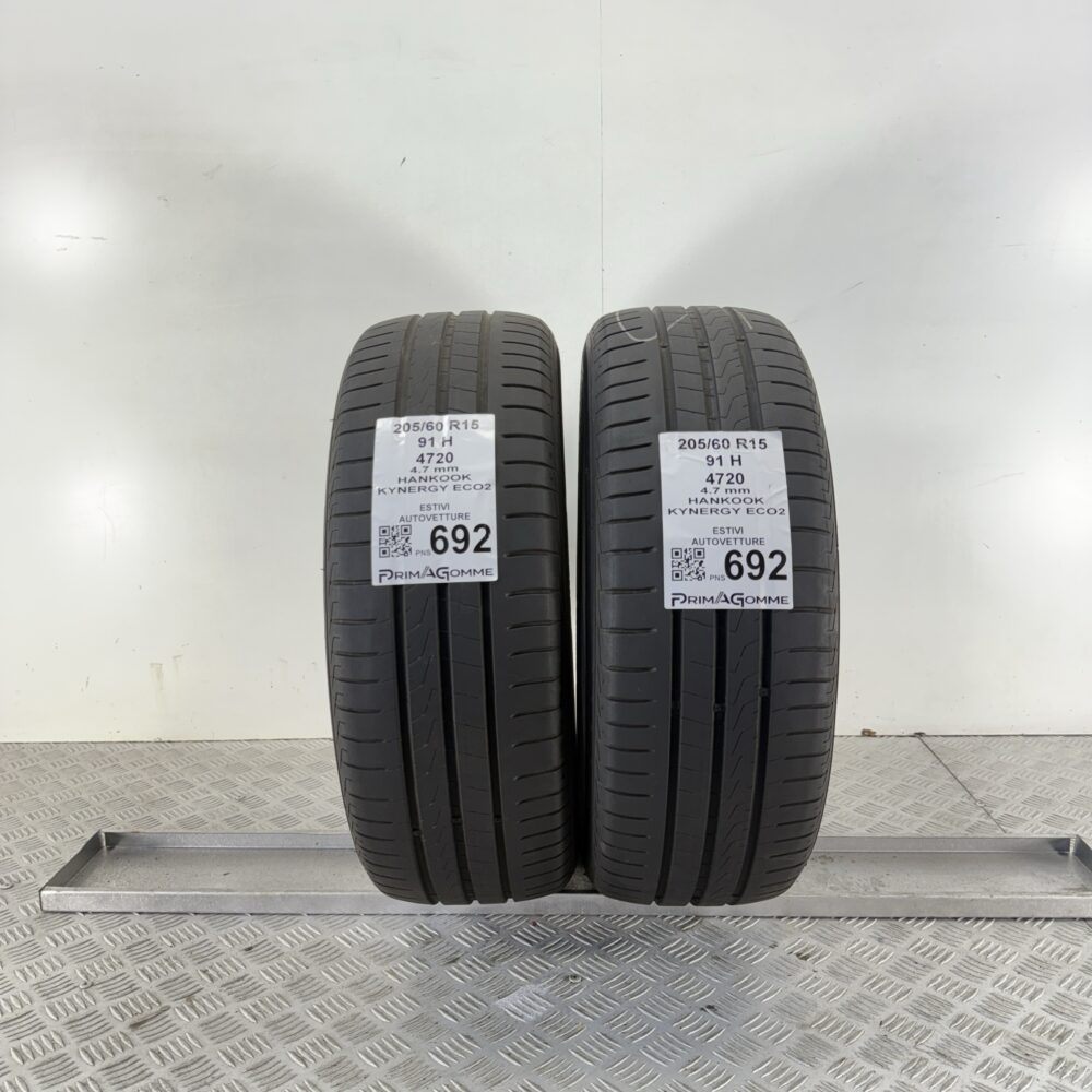 Pneumatici Usati 205 60 R15 91H Hankook Kynergy Eco2 Estive | Gomme Usate | PrimaGomme.it Pneumatici Usati 205 60 R15 91H Hankook Kynergy Eco2 Estive