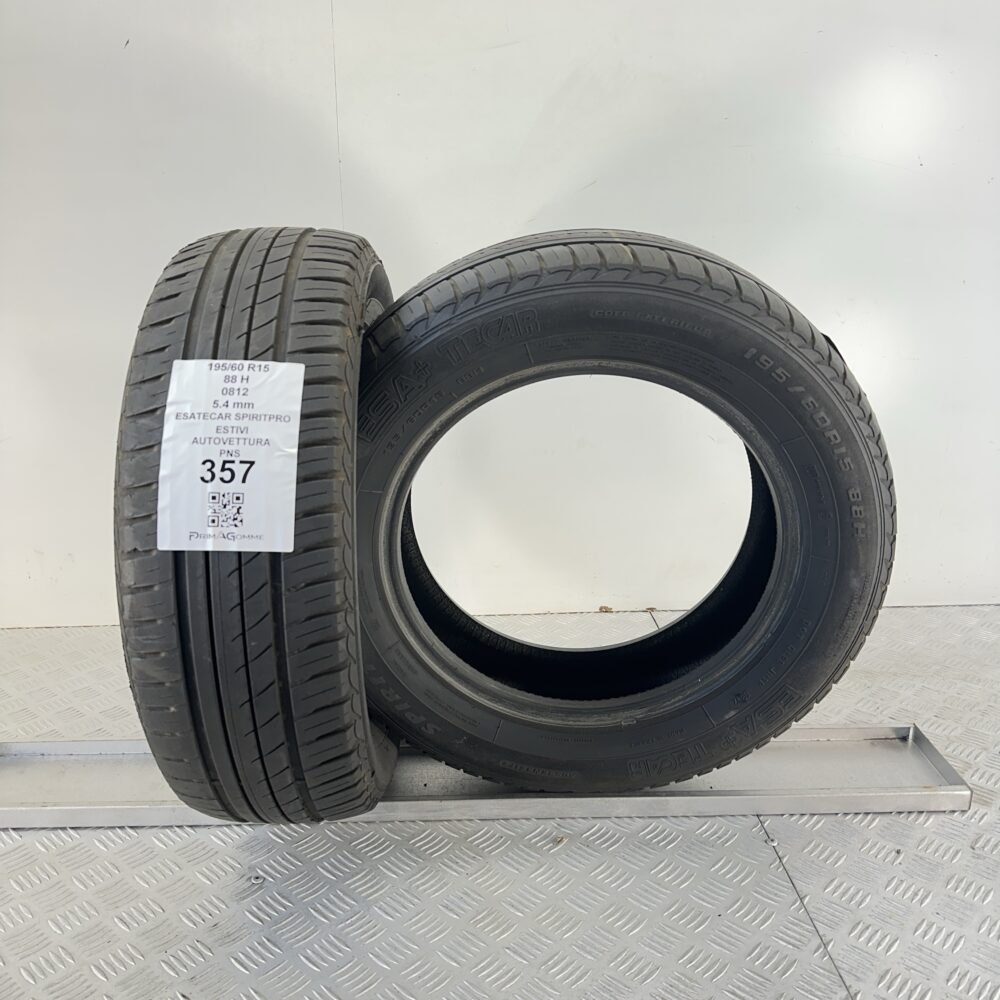 Pneumatici Usati 195 60 R15 88H Esatecar Spiritpro 77% Estive | Gomme Usate | PrimaGomme.it Pneumatici Usati 195 60 R15 88H Esatecar Spiritpro 77% Estive - immagine 5