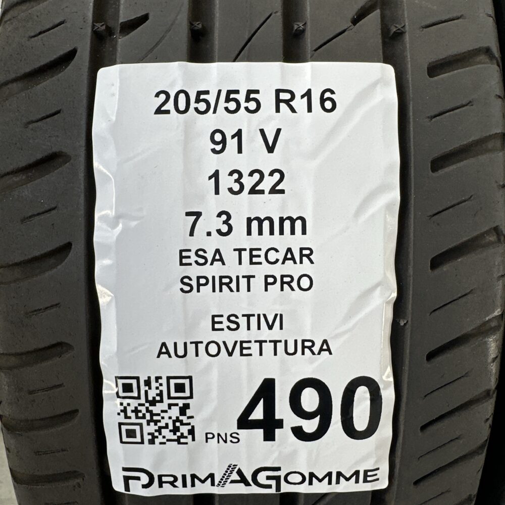Pneumatici Usati 205 55 R16 91V ESA TECAR Spirit Pro 99% Estive | Gomme Usate | PrimaGomme.it Pneumatici Usati 205 55 R16 91V ESA TECAR Spirit Pro 99% Estive - immagine 3