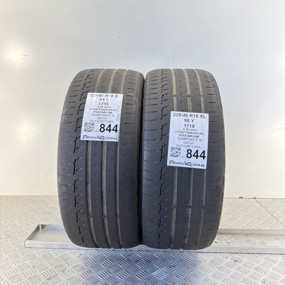 Pneumatici Usati 225 45 R18 XL 95Y Continental Premium Contact 6 Estive | Gomme Usate | PrimaGomme.it Pneumatici Usati 225 45 R18 XL 95Y Continental Premium Contact 6 Estive