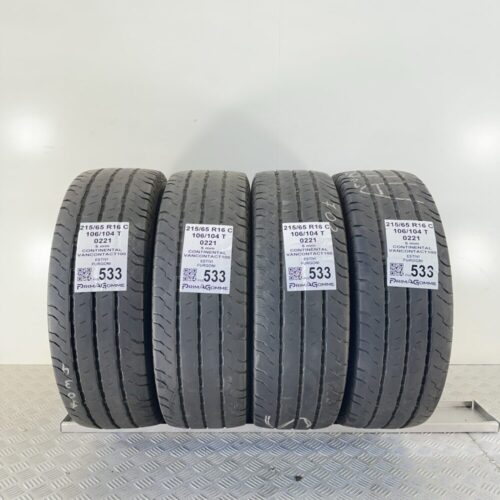 Pneumatici Usati 215 65 R16C 106/104T Continental Vancontact100 71% Estive