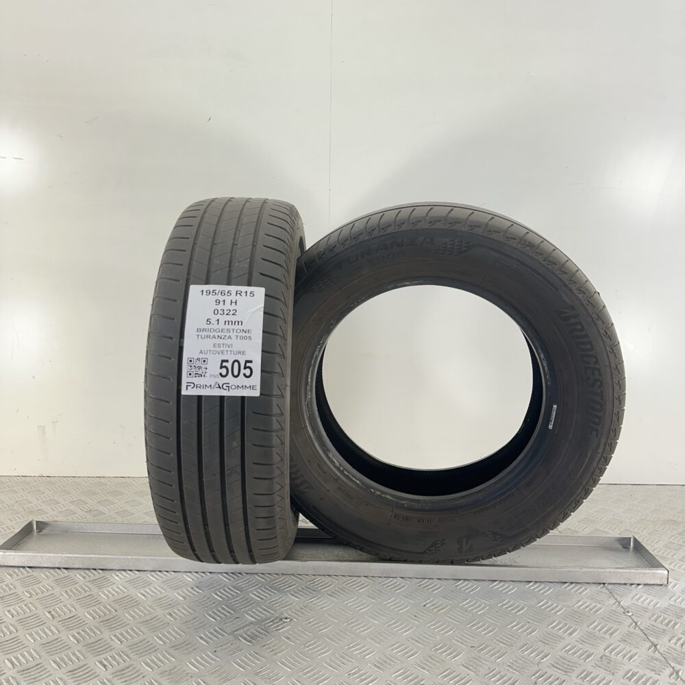 Pneumatici Usati 195 65 R15 91H Bridgestone Turanza T005 73% Estive | Gomme Usate | PrimaGomme.it Pneumatici Usati 195 65 R15 91H Bridgestone Turanza T005 73% Estive - immagine 4