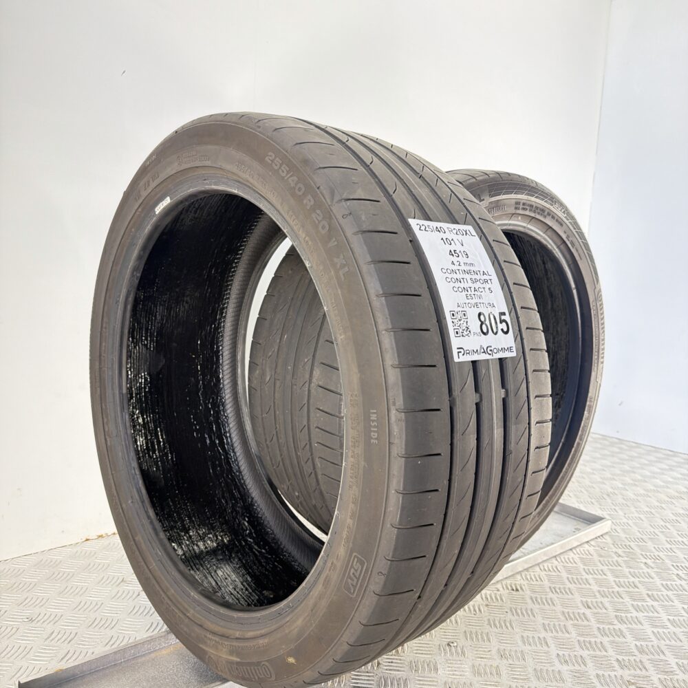 Pneumatici Usati 225 40 R20 XL 101V Continental ContiSportContact 5 Estive | Gomme Usate | PrimaGomme.it Pneumatici Usati 225 40 R20 XL 101V Continental ContiSportContact 5 Estive - immagine 4