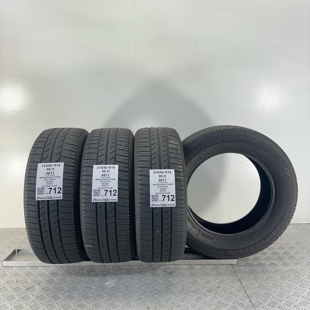 Pneumatici Usati 215 60 R16 95H Bridgestone Ecopia B250 Estive | Gomme Usate | PrimaGomme.it Pneumatici Usati 215 60 R16 95H Bridgestone Ecopia B250 Estive - immagine 5