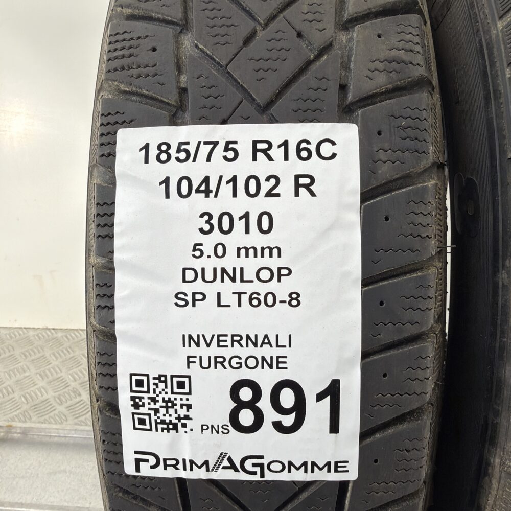 Pneumatici Usati 185 75 R16C 104/102R Dunlop SP LT60-8 71% Estive | Gomme Usate | PrimaGomme.it Pneumatici Usati 185 75 R16C 104/102R Dunlop SP LT60-8 71% Estive - immagine 3