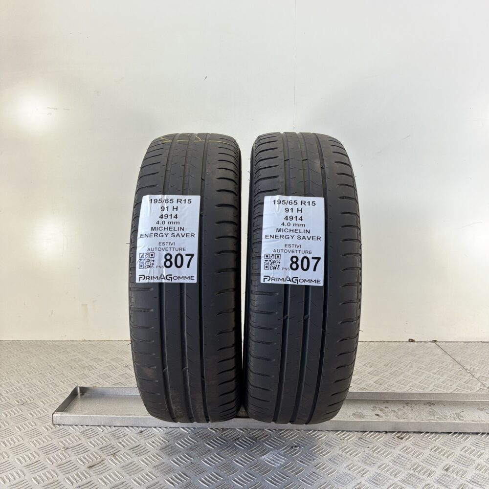 Pneumatici Usati 195 65 R15 91H Michelin Energy Saver Estive | Gomme Usate | PrimaGomme.it Pneumatici Usati 195 65 R15 91H Michelin Energy Saver Estive