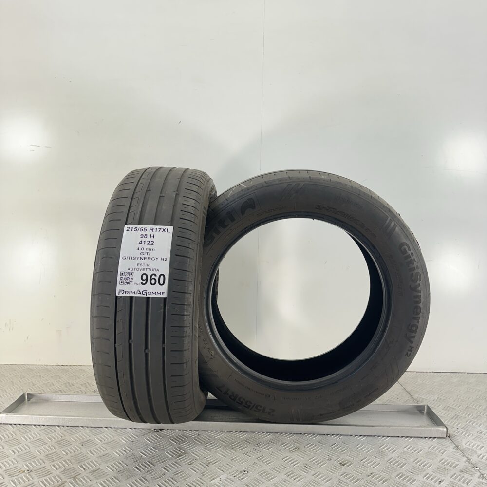 Pneumatici Usati 215 55 R17 XL 98H Giti GitiSynergy H2 Estive | Gomme Usate | PrimaGomme.it Pneumatici Usati 215 55 R17 XL 98H Giti GitiSynergy H2 Estive - immagine 4