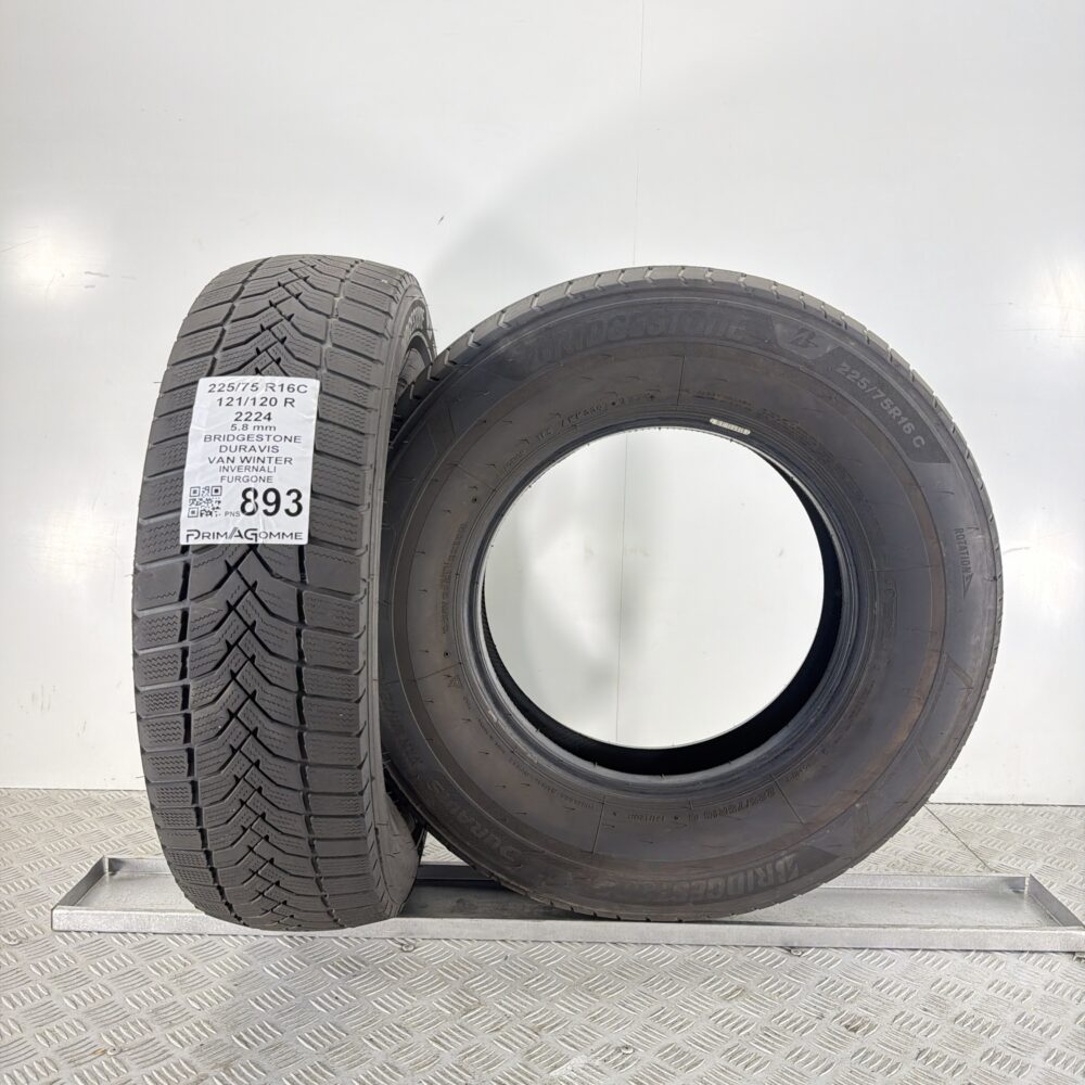Pneumatici Usati 225 75 R16C 121 120R Bridgestone Duravis Van Winter 76% Invernali | Gomme Usate | PrimaGomme.it Pneumatici Usati 225 75 R16C 121 120R Bridgestone Duravis Van Winter 76% Invernali - immagine 4