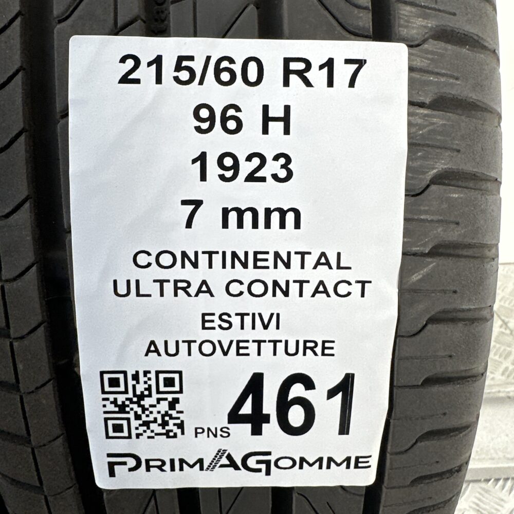 Pneumatici Usati 215 60 R17 96H Continental Ultra Contact 100% Estive | Gomme Usate | PrimaGomme.it Pneumatici usati 215 60 R17 Continental Ultra Contact - foto 3