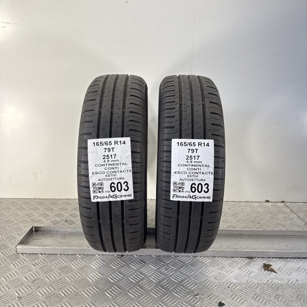 Pneumatici Usati 165 65 R14 79T Continental Conti Eco Contact5 Estive | Gomme Usate | PrimaGomme.it Pneumatici Usati 165 65 R14 79T Continental Conti Eco Contact5 Estive