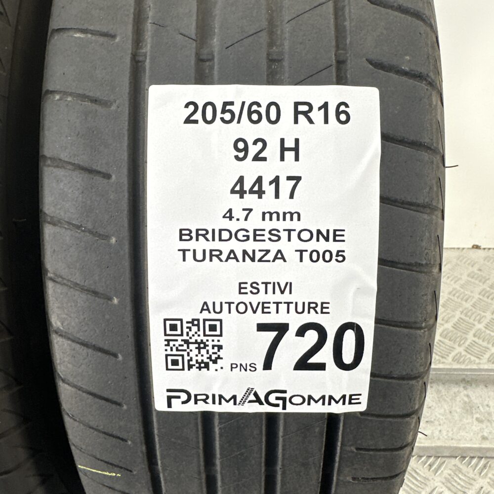 Pneumatici Usati 205 60 R16 92H Bridgestone Turanza T005 Estive | Gomme Usate | PrimaGomme.it Pneumatici Usati 205 60 R16 92H Bridgestone Turanza T005 Estive - immagine 3