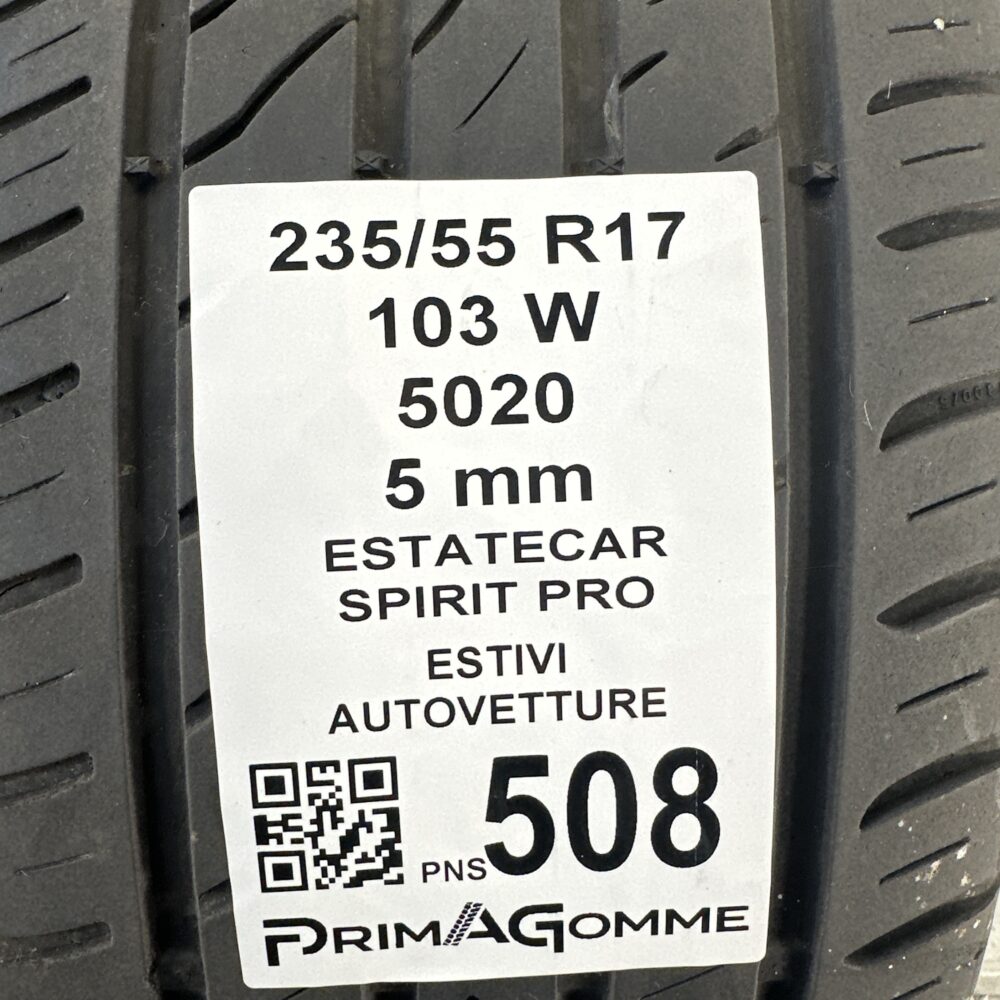 Pneumatici Usati 235 55 R17 103W Esatecar Spirit Pro 71% Estive | Gomme Usate | PrimaGomme.it Pneumatici Usati 235 55 R17 103W Esatecar Spirit Pro 71% Estive - immagine 2
