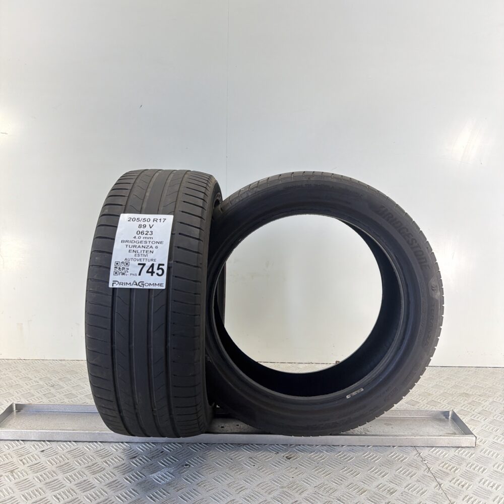 Pneumatici Usati 205 50 R17 89V Bridgestone Turanza 6 Estive | Gomme Usate | PrimaGomme.it Pneumatici Usati 205 50 R17 89V Bridgestone Turanza 6 Estive - immagine 4