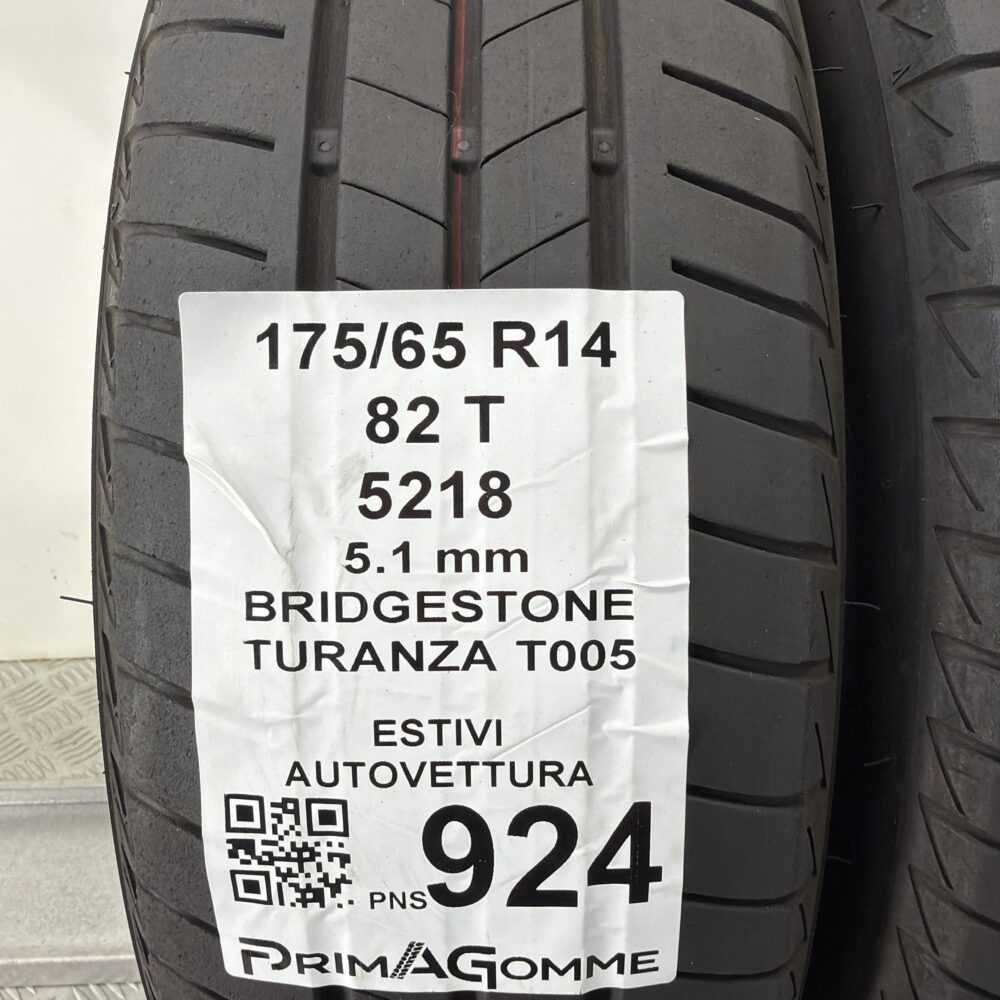 Pneumatici Usati 175 65 R14 82T Bridgestone Turanza T005 73% Estive | Gomme Usate | PrimaGomme.it Pneumatici Usati 175 65 R14 82T Bridgestone Turanza T005 73% Estive - immagine 3