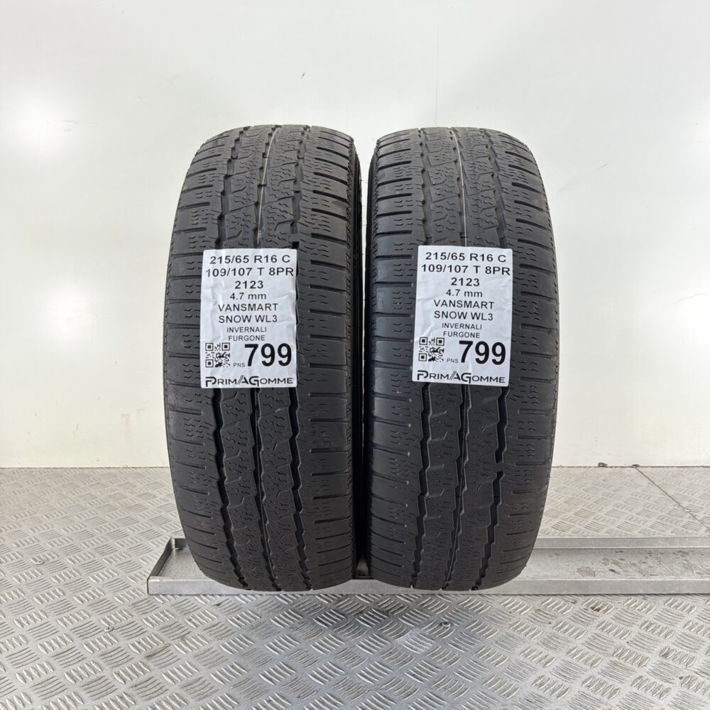 Pneumatici Usati 215 65 R16 C 109 107T VANSMART SNOW WL3 Invernali | Gomme Usate | PrimaGomme.it Pneumatici Usati 215 65 R16 C 109 107T VANSMART SNOW WL3 Invernali