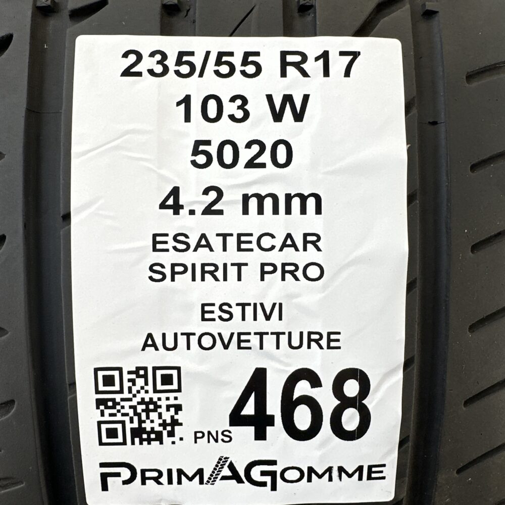 Pneumatici Usati 235 55 R17 103W Esa Tecar Spirit Pro Estive | Gomme Usate | PrimaGomme.it Pneumatici usati 235 55 R17 Esa Tecar Spirit Pro