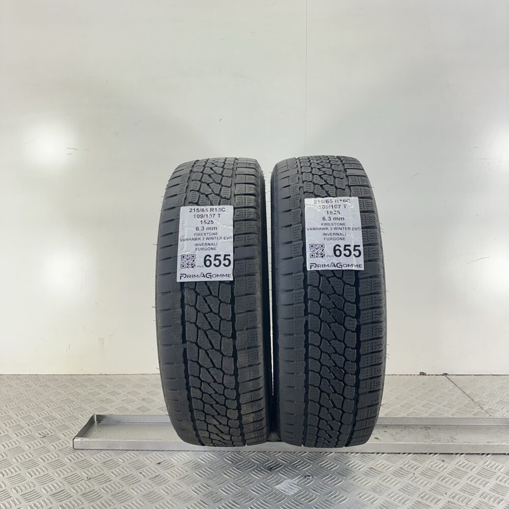 Pneumatici Usati 215 65 R16C 109/107T Firestone Vanhawk 2 Winter Evo 90% Invernali | Gomme Usate | PrimaGomme.it Pneumatici Usati 215 65 R16C 109/107T Firestone Vanhawk 2 Winter Evo 90% Invernali