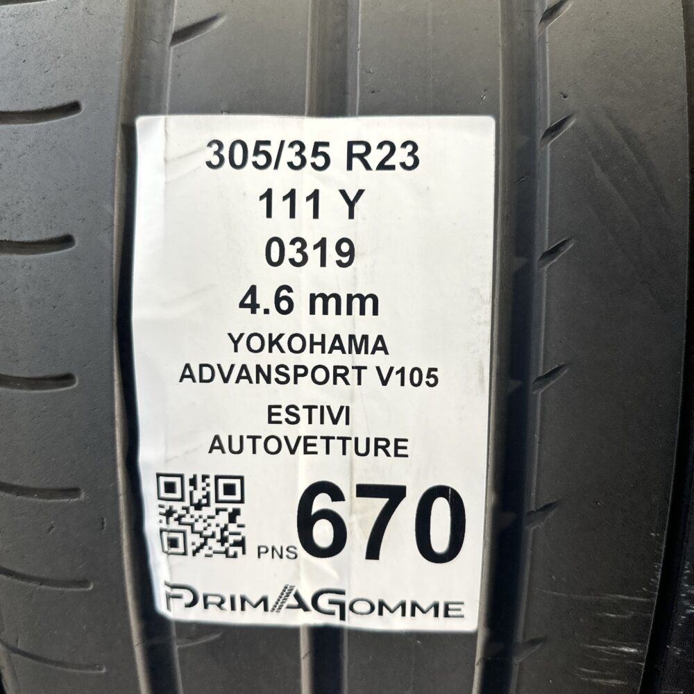 Pneumatici Usati 305 35 R23 111Y Yokohama Advansport V105 Estive | Gomme Usate | PrimaGomme.it Pneumatici Usati 305 35 R23 111Y Yokohama Advansport V105 Estive - immagine 3