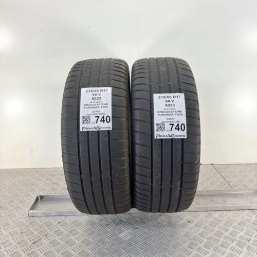 Pneumatici Usati 215 55 R17 94V Bridgestone Turanza T005 Estive