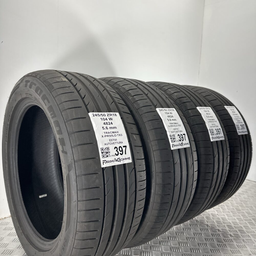 Pneumatici Usati 245 50 ZR18 104W Tracmah X-Privilo TX3 80% Estive | Gomme Usate | PrimaGomme.it Pneumatici Usati 245 50 ZR18 104W Tracmah X-Privilo TX3 80% Estive - immagine 5
