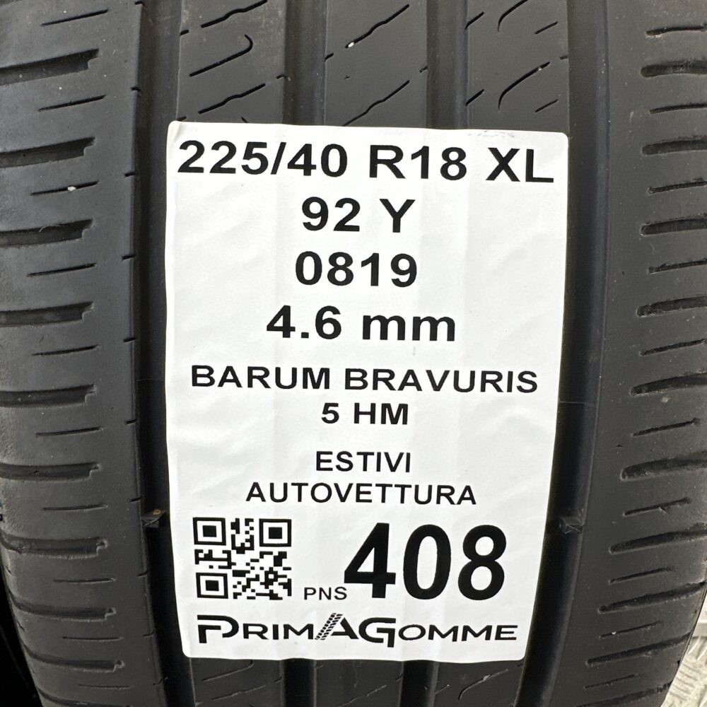 Pneumatici Usati 225 40 R18 92Y Barum Bravuris Estive | Gomme Usate | PrimaGomme.it Pneumatici Usati 225 40 R18 92Y Barum Bravuris Estive - immagine 3