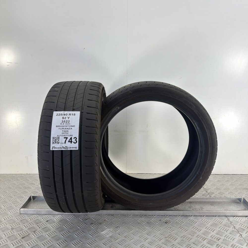 Pneumatici Usati 225 40 R18 92Y Bridgestone Turanza T005 71% Estive | Gomme Usate | PrimaGomme.it Pneumatici Usati 225 40 R18 92Y Bridgestone Turanza T005 71% Estive - immagine 4