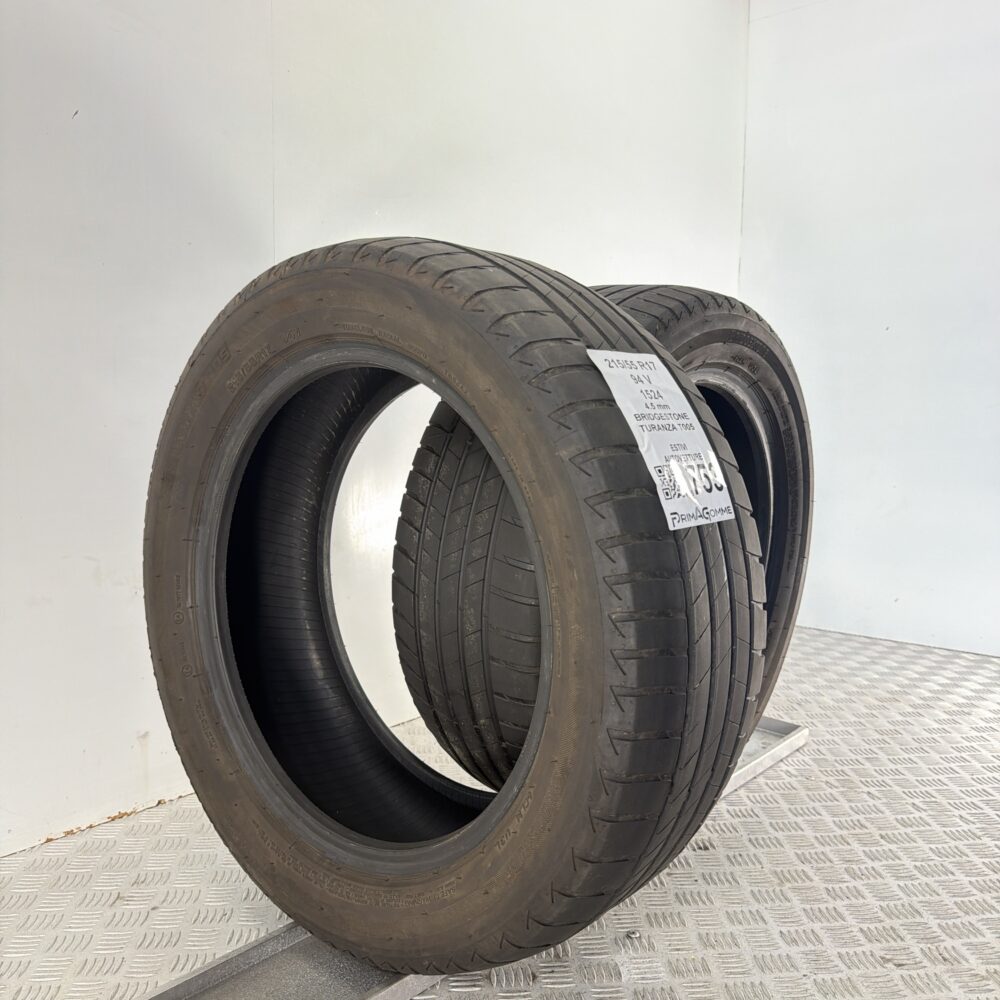 Pneumatici Usati 215 55 R17 94V Bridgestone Turanza T005 Estive | Gomme Usate | PrimaGomme.it Pneumatici usati 215 55 R17 Bridgestone Turanza T005