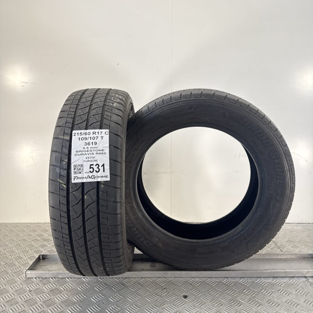 Pneumatici Usati 215 60 R17C 109/107T Bridgestone Duravis R660 78% Estive | Gomme Usate | PrimaGomme.it Pneumatici Usati 215 60 R17C 109/107T Bridgestone Duravis R660 78% Estive - immagine 5