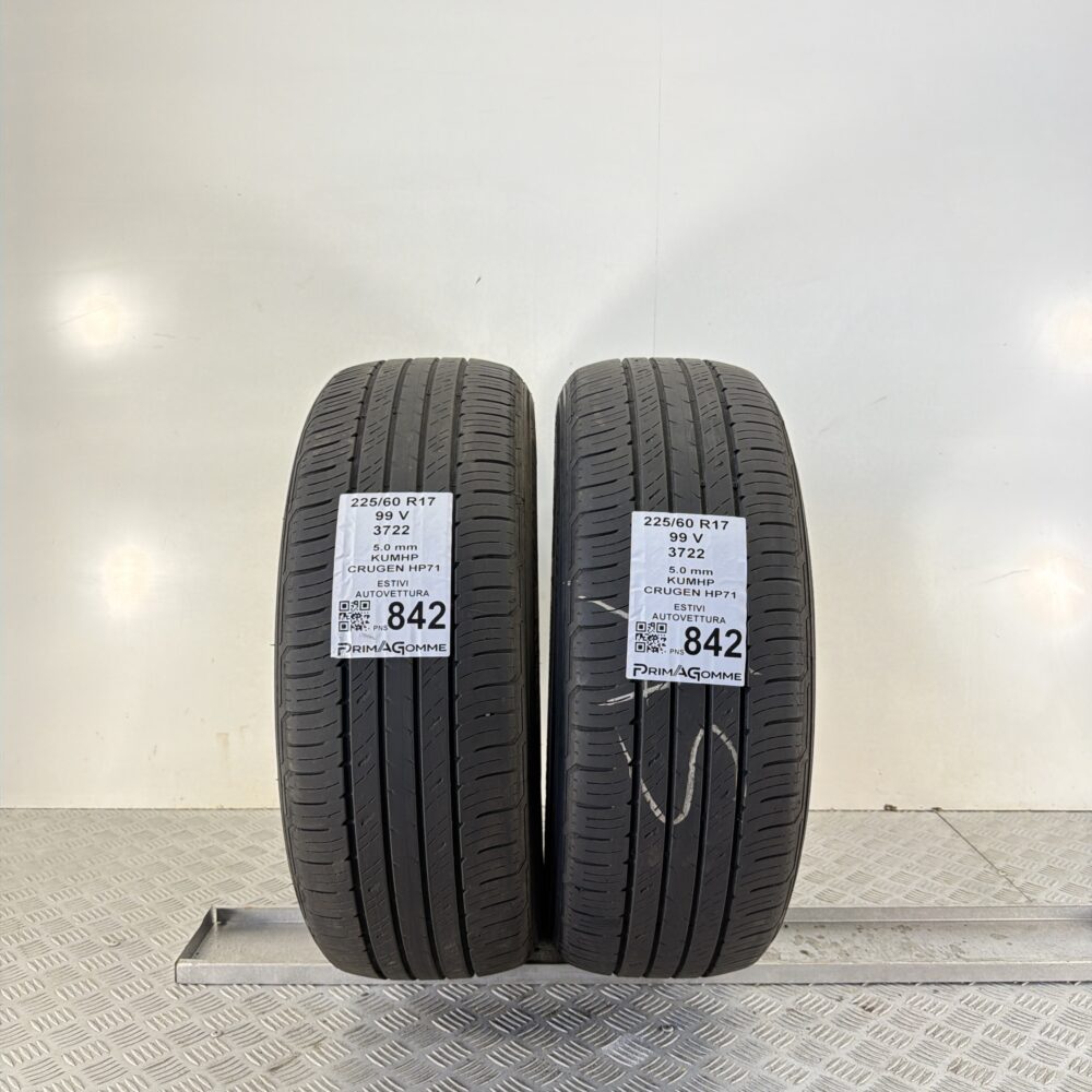 Pneumatici Usati 225 60 R17 99V Kumho Crugen HP71 71% Estive | Gomme Usate | PrimaGomme.it Pneumatici Usati 225 60 R17 99V Kumho Crugen HP71 71% Estive