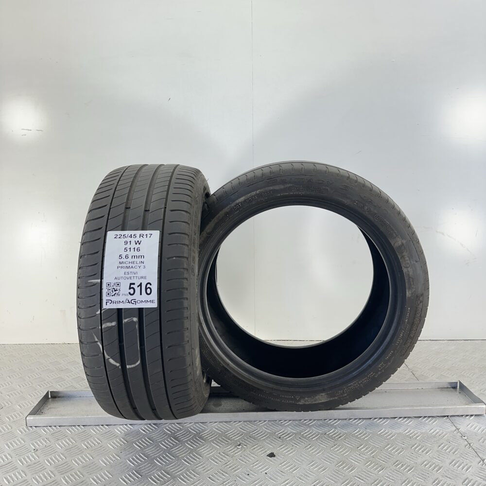 Pneumatici Usati 225 45 R17 91W Michelin Primacy 3 80% Estive | Gomme Usate | PrimaGomme.it Pneumatici Usati 225 45 R17 91W Michelin Primacy 3 80% Estive - immagine 5