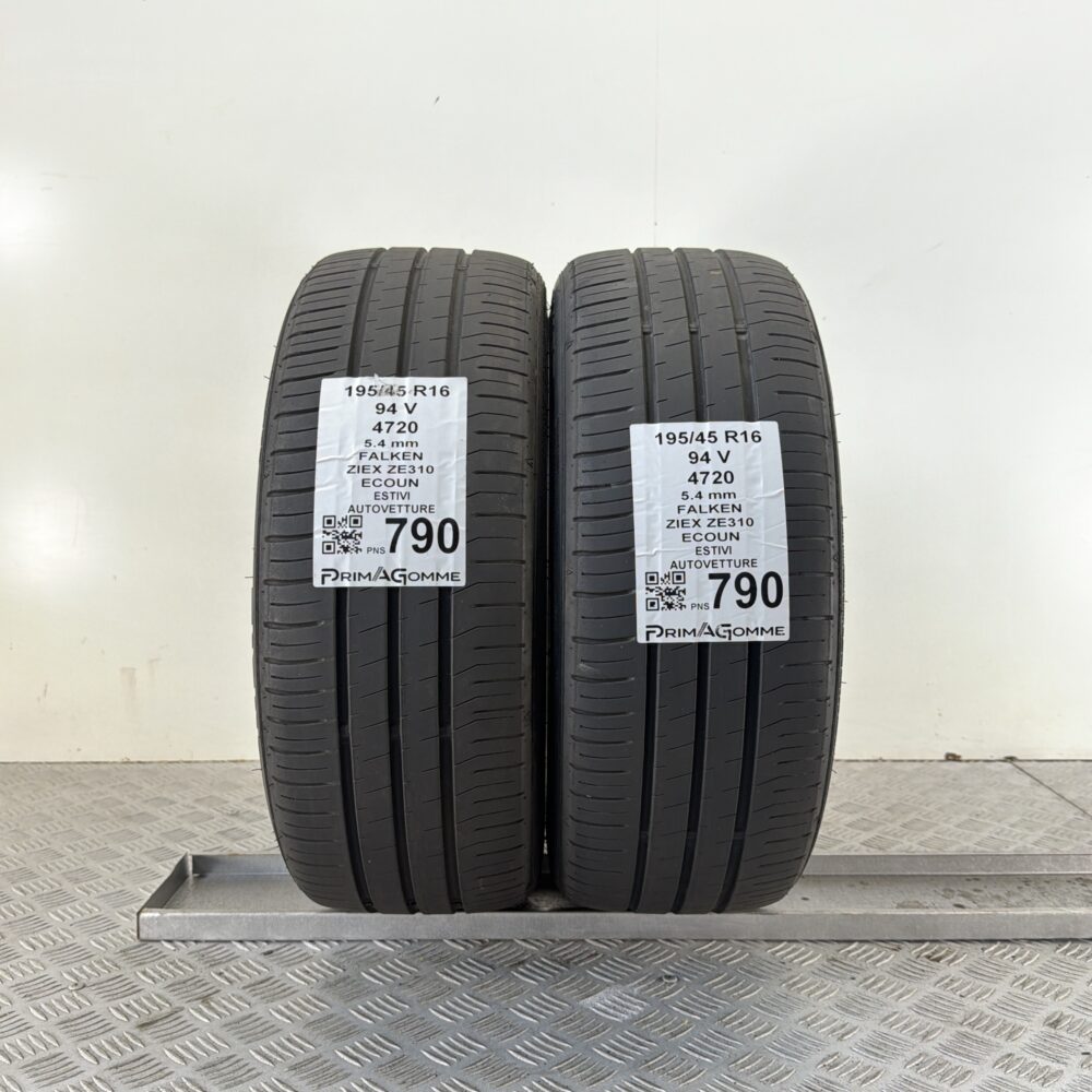 Pneumatici Usati 195 45 R16 94V Falken Ziex ZE310 77% Estive | Gomme Usate | PrimaGomme.it Pneumatici Usati 195 45 R16 94V Falken Ziex ZE310 77% Estive