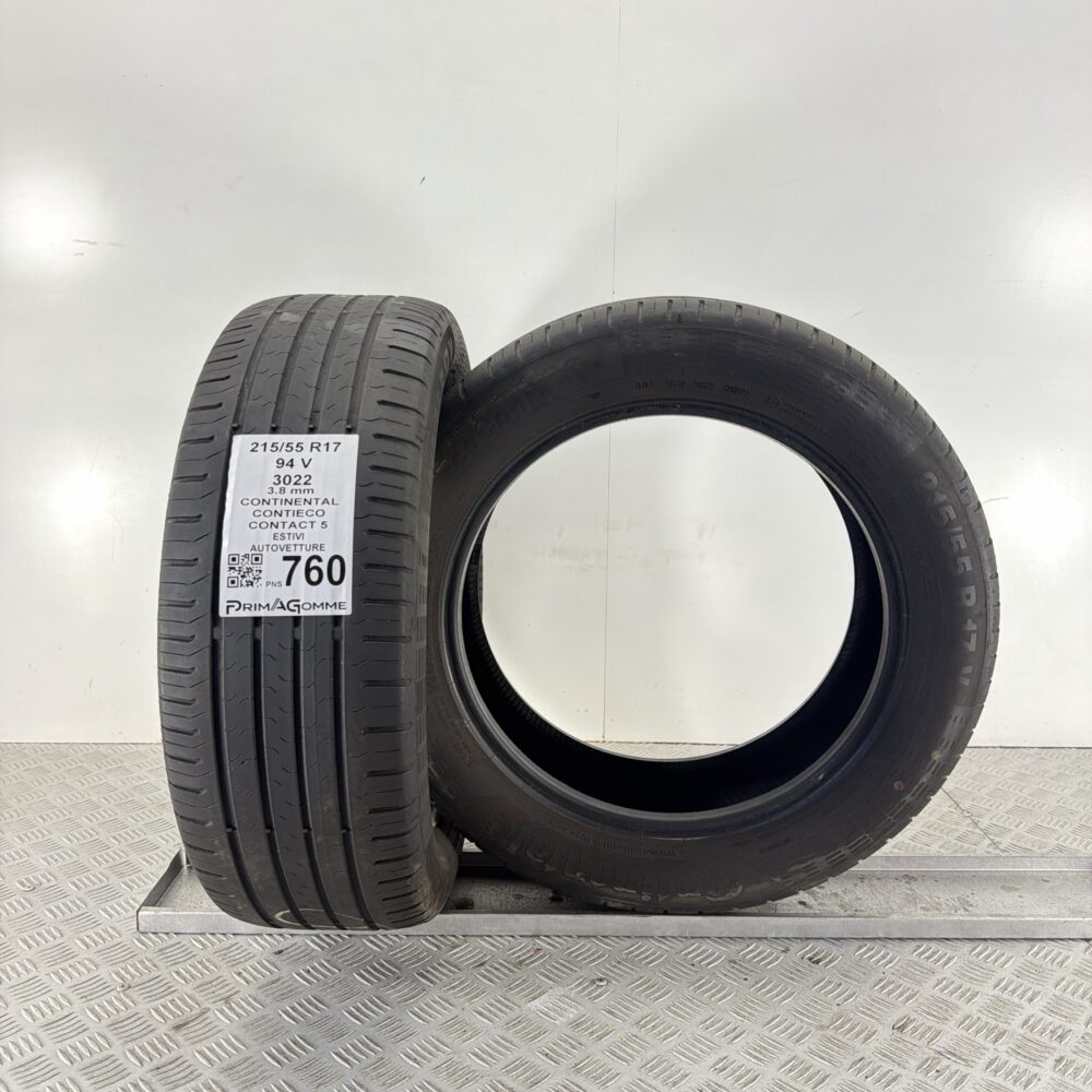 Pneumatici Usati 215 55 R17 94V Continental ContiEcoContact 5 Estive | Gomme Usate | PrimaGomme.it Pneumatici Usati 215 55 R17 94V Continental ContiEcoContact 5 Estive - immagine 4