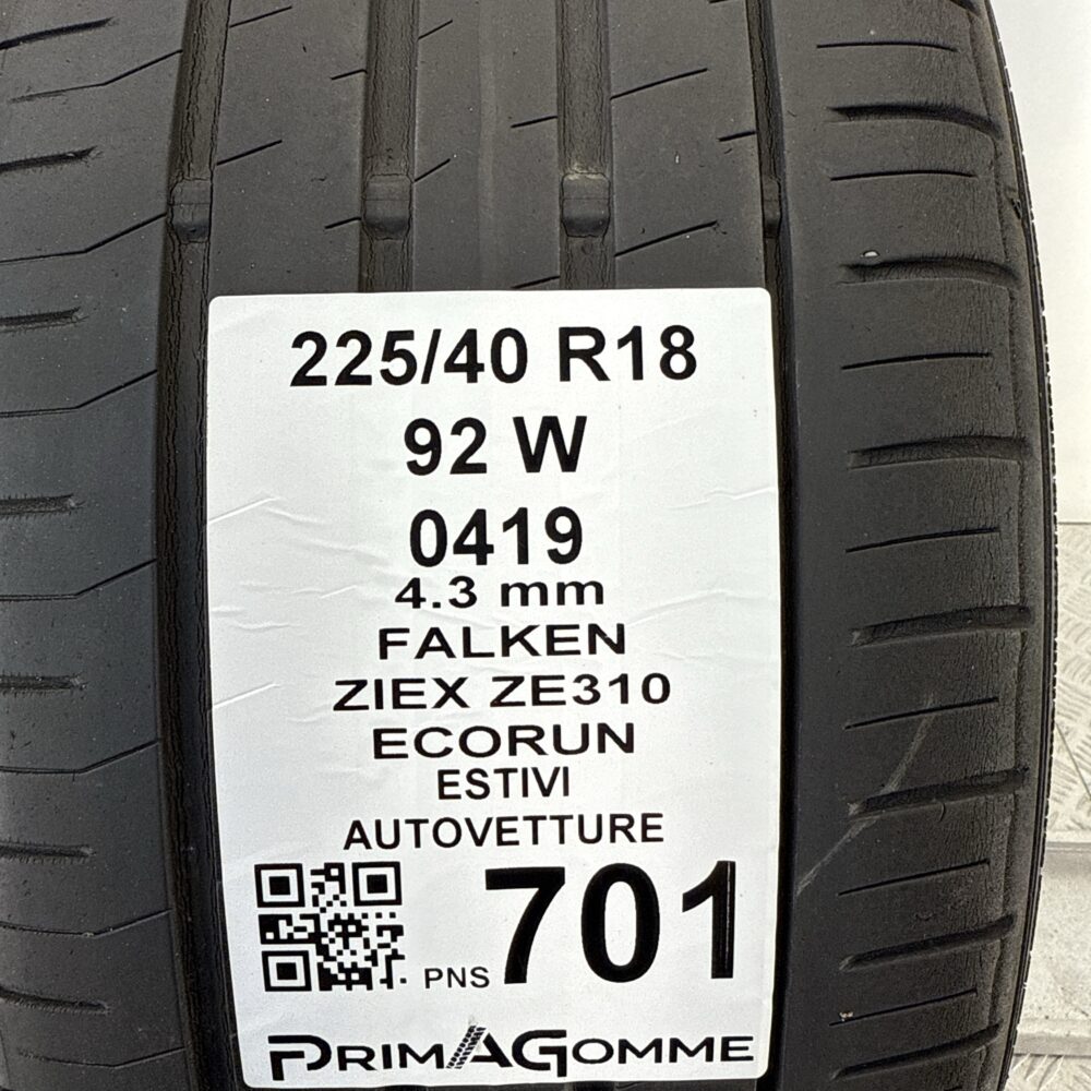 Pneumatici Usati 225 40 R18 92W Falken Ziex ZE310 Estive | Gomme Usate | PrimaGomme.it Pneumatici Usati 225 40 R18 92W Falken Ziex ZE310 Estive - immagine 3