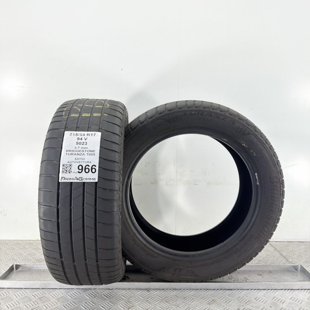 Pneumatici Usati 215 55 R17 94V Bridgestone Turanza T005 Estive | Gomme Usate | PrimaGomme.it Pneumatici Usati 215 55 R17 94V Bridgestone Turanza T005 Estive - immagine 5