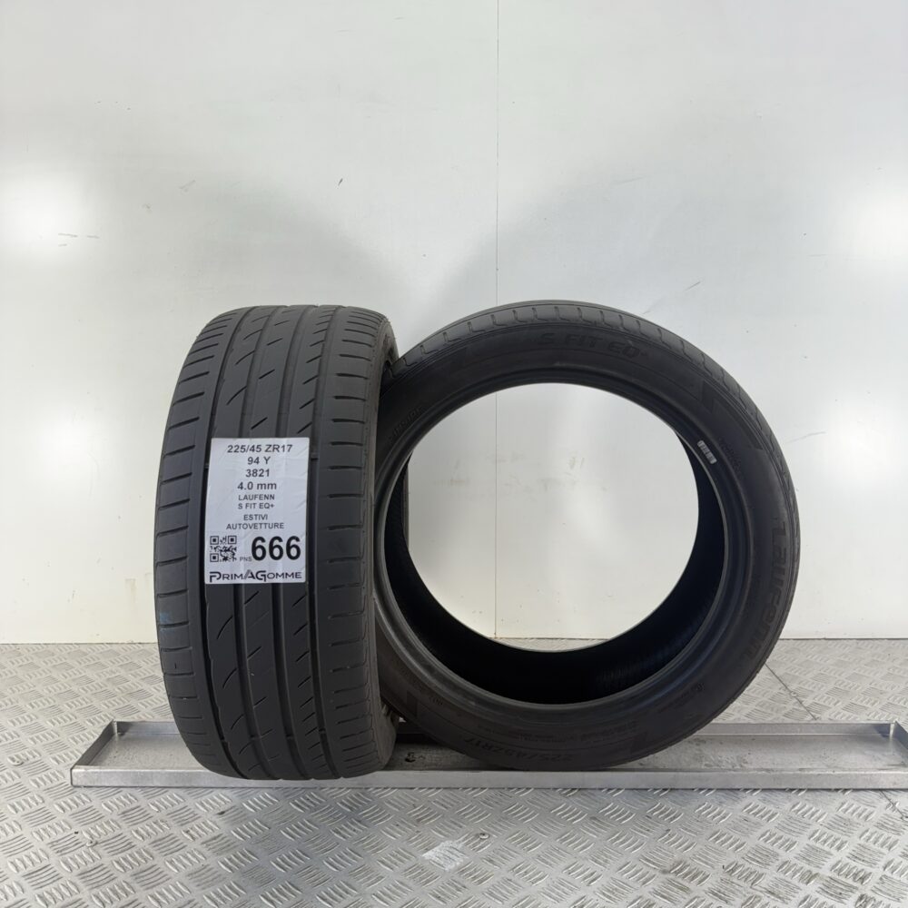 Pneumatici Usati 225 45 R17 94Y Laufenn S Fit EQ+ Estive | Gomme Usate | PrimaGomme.it Pneumatici Usati 225 45 R17 94Y Laufenn S Fit EQ+ Estive - immagine 5