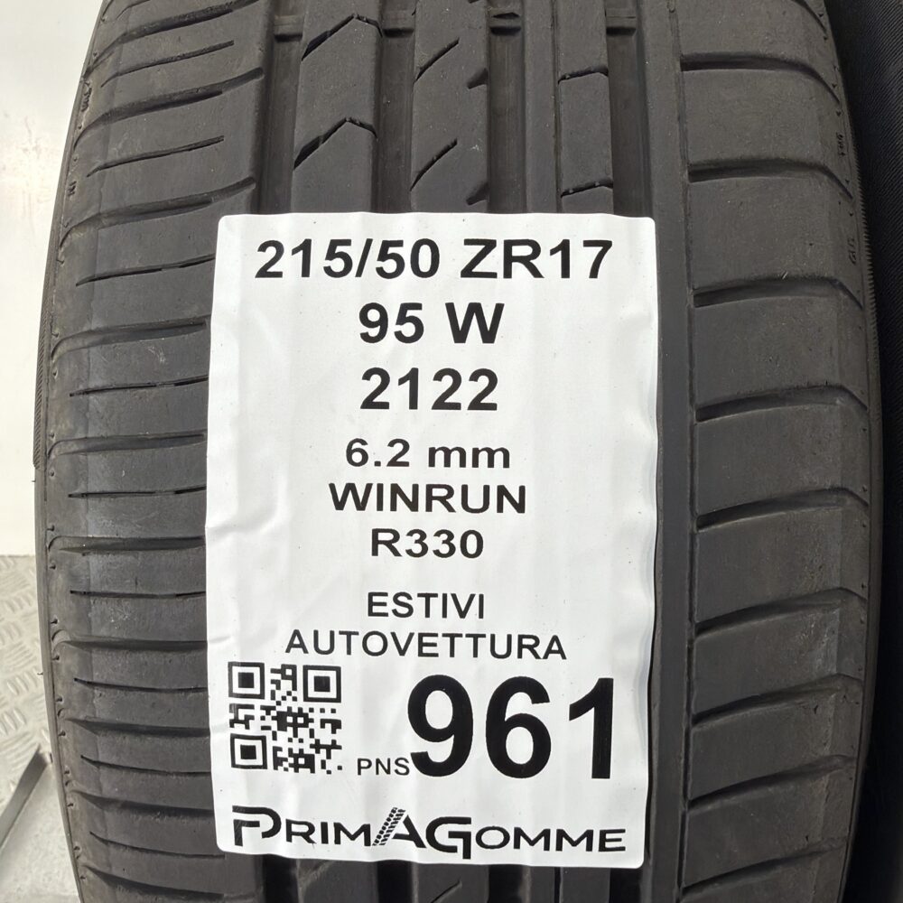 Pneumatici Usati 215 50 ZR17 95W Winrun R330 89% Estive | Gomme Usate | PrimaGomme.it Pneumatici Usati 215 50 ZR17 95W Winrun R330 89% Estive - immagine 3