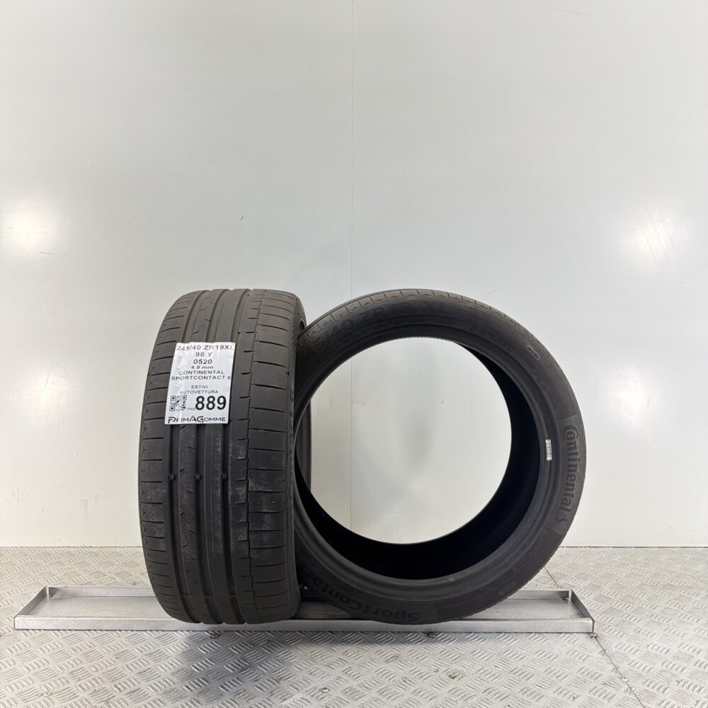 Pneumatici Usati 245 40 ZR19 98Y Continental SportContact 6 71% Estive | Gomme Usate | PrimaGomme.it Pneumatici Usati 245 40 ZR19 98Y Continental SportContact 6 71% Estive - immagine 4