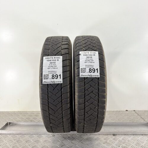 Pneumatici Usati 185 75 R16C 104/102R Dunlop SP LT60-8 71% Estive