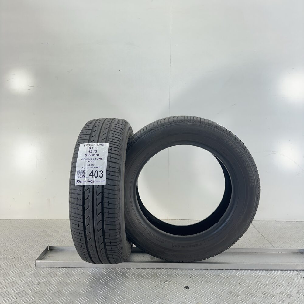 Pneumatici Usati 175 65 R15 81H Bridgestone B250 79% Estive | Gomme Usate | PrimaGomme.it Pneumatici Usati 175 65 R15 81H Bridgestone B250 79% Estive - immagine 5