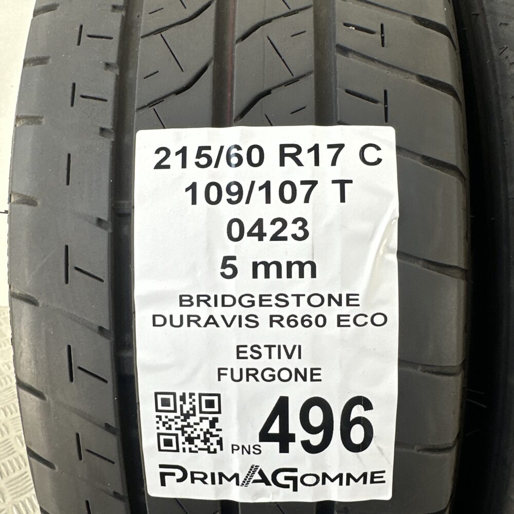 Pneumatici Usati 215 60 R17C 109/107T Bridgestone Duravis R660 Eco 71% Estive | Gomme Usate | PrimaGomme.it Pneumatici Usati 215 60 R17C 109/107T Bridgestone Duravis R660 Eco 71% Estive - immagine 3