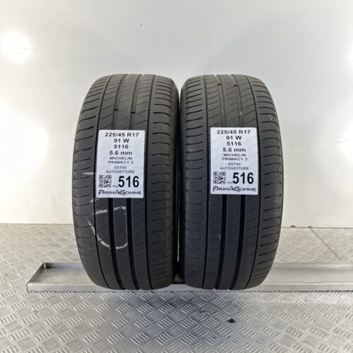 Pneumatici Usati 225 45 R17 91W Michelin Primacy 3 80% Estive