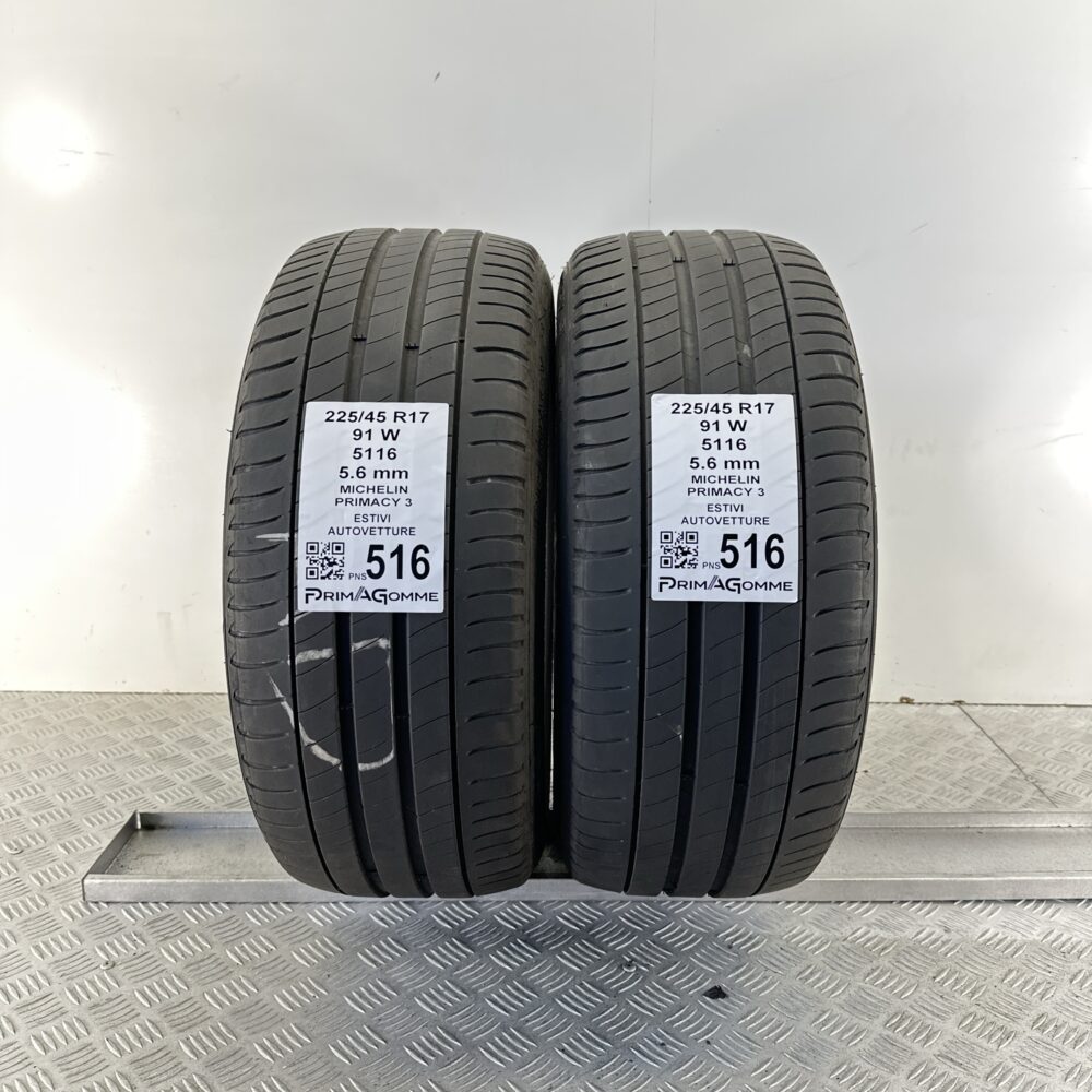 Pneumatici Usati 225 45 R17 91W Michelin Primacy 3 80% Estive | Gomme Usate | PrimaGomme.it Pneumatici Usati 225 45 R17 91W Michelin Primacy 3 80% Estive