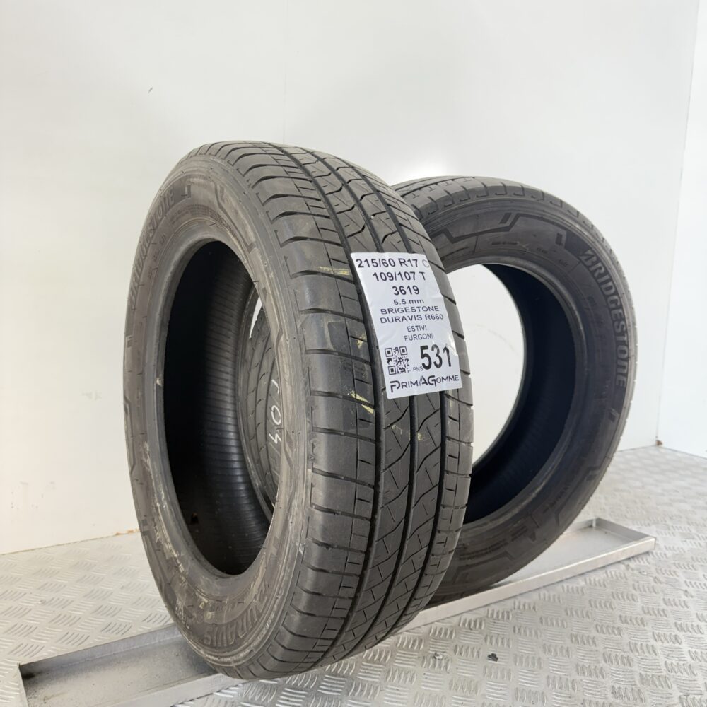 Pneumatici Usati 215 60 R17C 109/107T Bridgestone Duravis R660 78% Estive | Gomme Usate | PrimaGomme.it Pneumatici Usati 215 60 R17C 109/107T Bridgestone Duravis R660 78% Estive - immagine 4