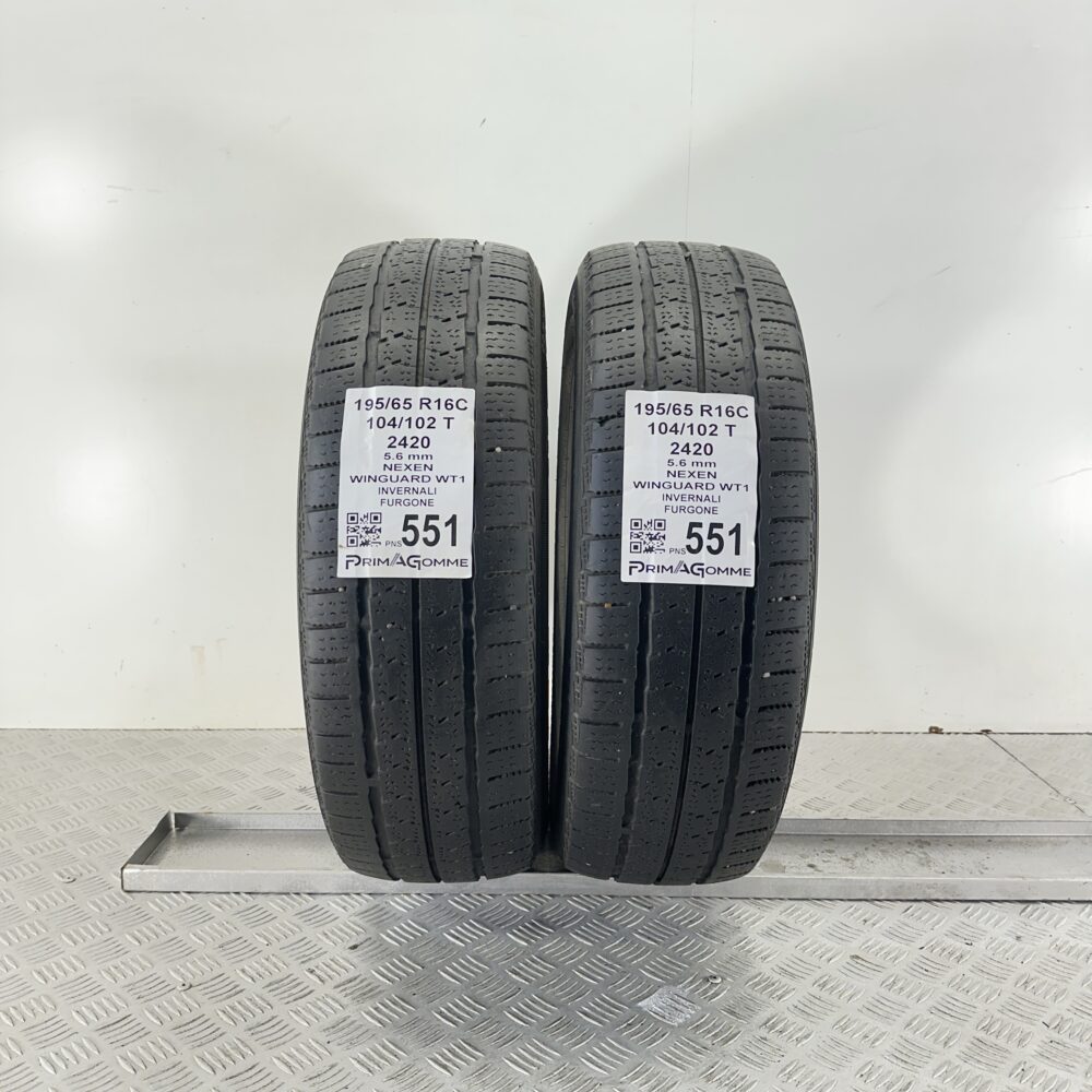 Pneumatici Usati 195 65 R16C 104/102T Nexen Winguard WT1 80% Invernali | Gomme Usate | PrimaGomme.it Pneumatici Usati 195 65 R16C 104/102T Nexen Winguard WT1 80% Invernali