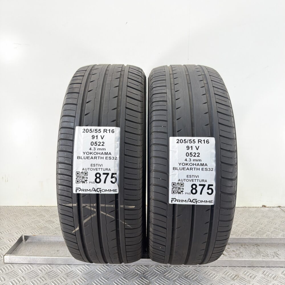 Pneumatici Usati 205 55 R16 91V Yokohama Bluearth ES32 Estive | Gomme Usate | PrimaGomme.it Pneumatici Usati 205 55 R16 91V Yokohama Bluearth ES32 Estive